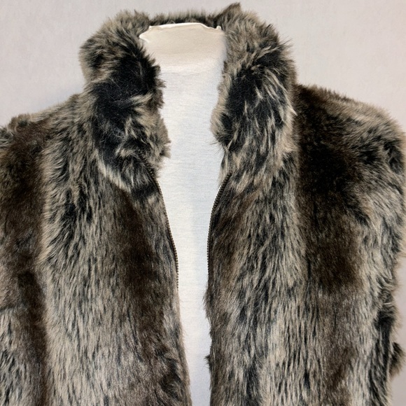 Blassport Reversible Faux Fur/Leather Jacket Medium - Picture 2 of 11